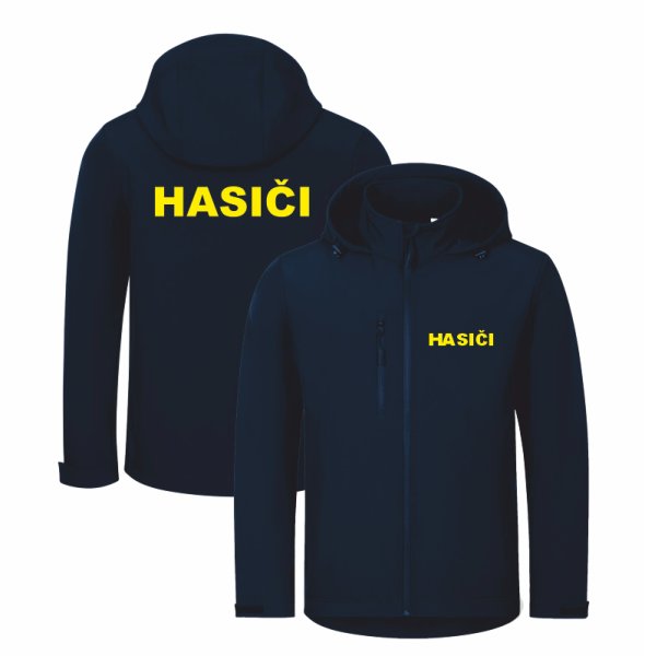 Tmavě modrá softshellová bunda pro hasiče4