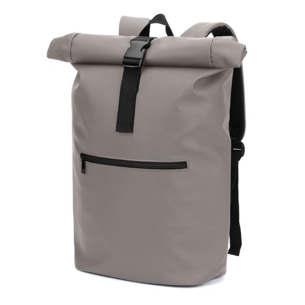 STRICKER Batoh s Roll Top z PU s kapsou na 16" notebook PORTLAND14