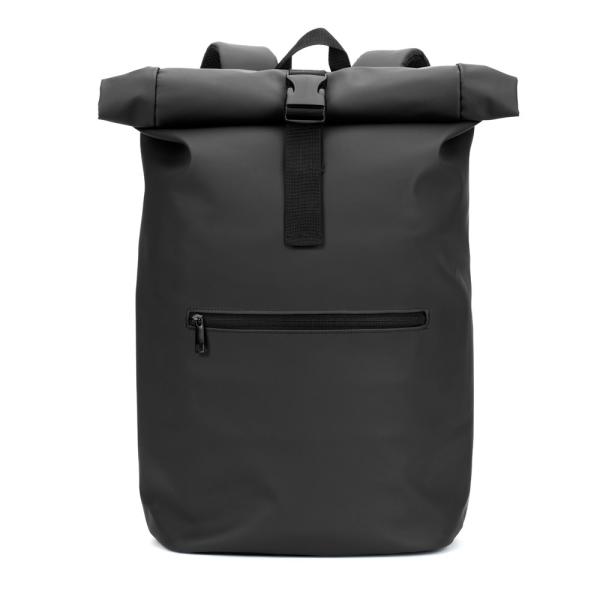STRICKER Batoh s Roll Top z PU s kapsou na 16" notebook PORTLAND1