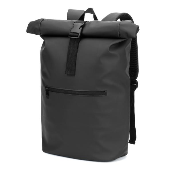 STRICKER Batoh s Roll Top z PU s kapsou na 16" notebook PORTLAND4