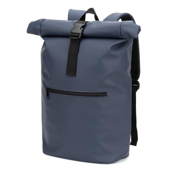 STRICKER Batoh s Roll Top z PU s kapsou na 16" notebook PORTLAND7