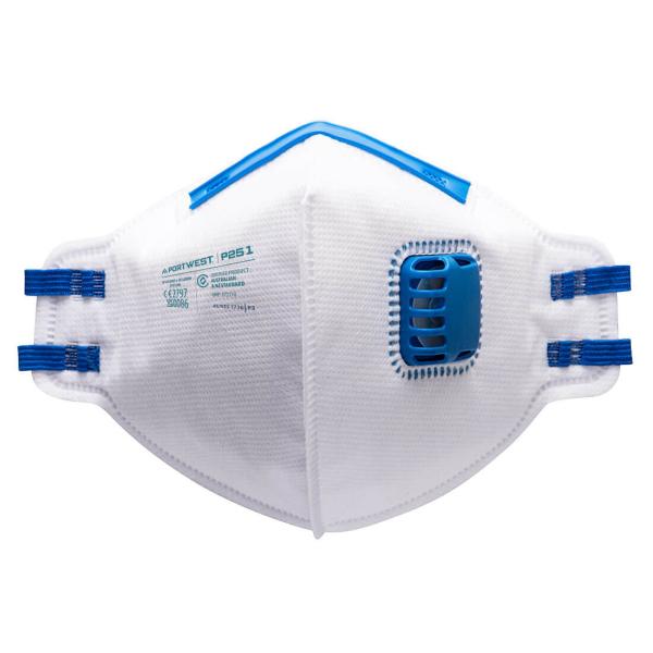 PORTWEST FFP2 skládací respirátor s výdechovým ventilkem (balení 20 ks)1