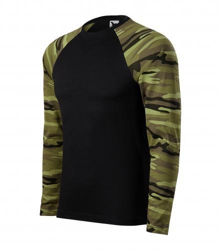 Maskáčové tričko unisex CAMOUFLAGE LS4