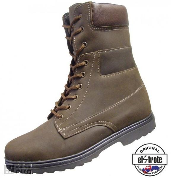 Bota holeňová FARMÁŘKA hnědá0