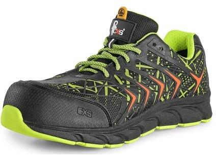 Obuv polobotka CXS ISLAND BENSON S1P, černo-zelená0