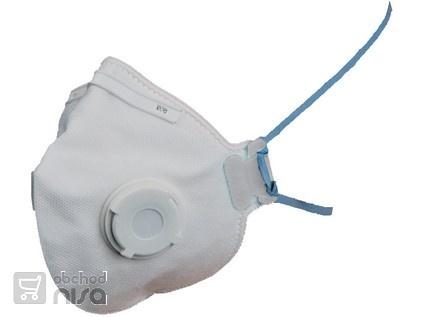Respirátor Spiro, P2, skládací s ventilkem 0
