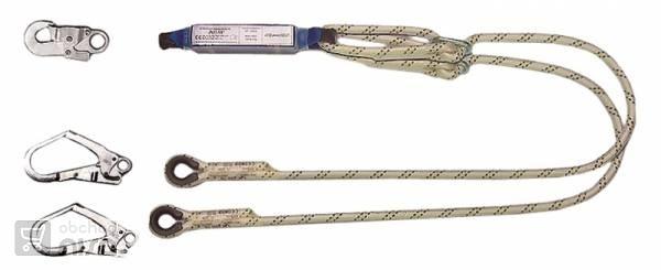 Tlumič pádu ABM s 2 příd. lany+2 karab. AZ022 a 1kar.AZ0020