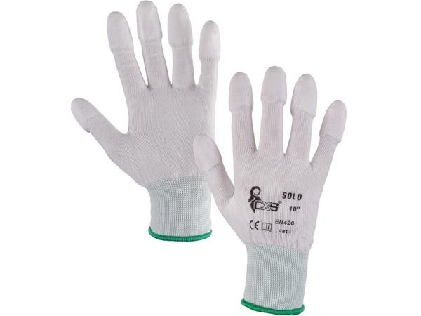 Rukavice SOLO máčené v polyuretanu 0