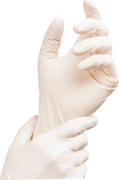 Jednorázové latexové rukavice pudrované