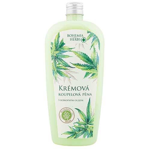 Konopná krémová koupelová pěna 500 ml 0