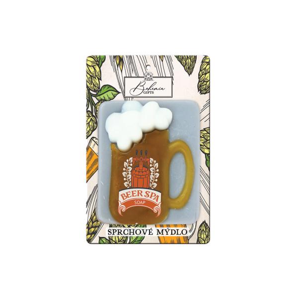 RUČNĚ VYRÁBĚNÉ MÝDLO BEER SPA 85 G - PŮLLITR0