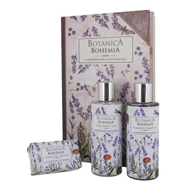 Botanica sada gel 200ml, šampon 200ml a mýdlo 100g – levandule0