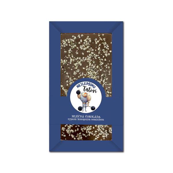 Ručně vyráběná sypaná čokoláda 80 g – nejlepšímu tátovi0