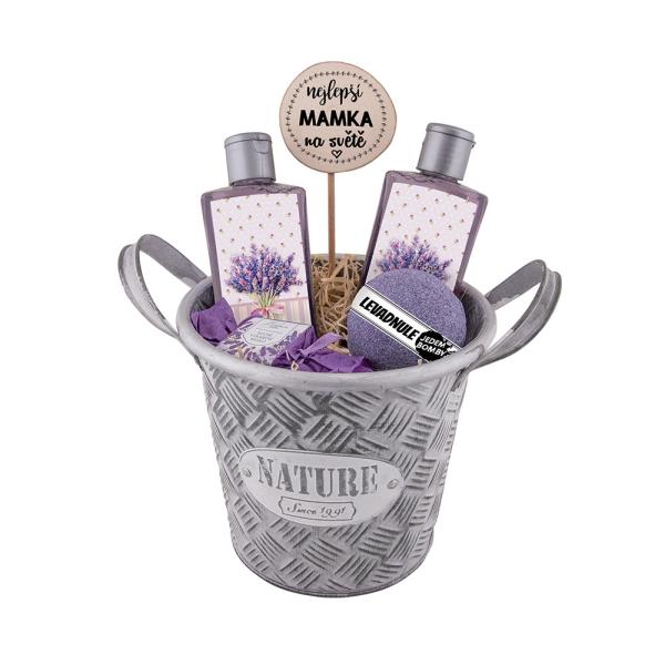 Dárkový box nejlepší maminka – gel, šampon, šumivá koule a mýdlo0