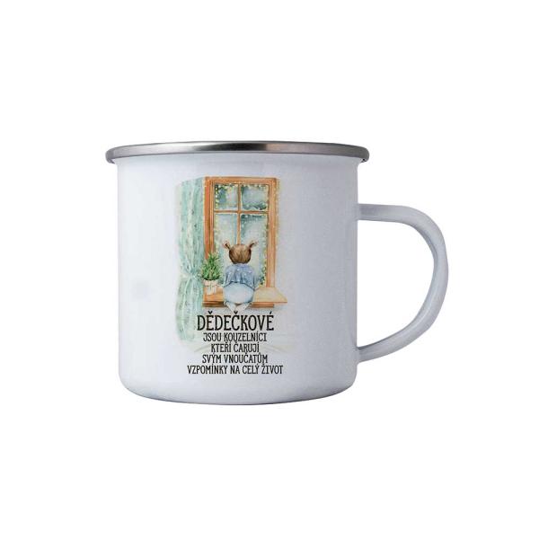 Smaltovaný plecháček 350 ml v krabičce – Dědečkové0