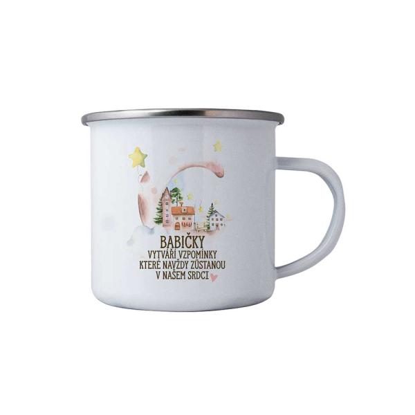 Smaltovaný plecháček 350 ml v krabičce – Babičky0