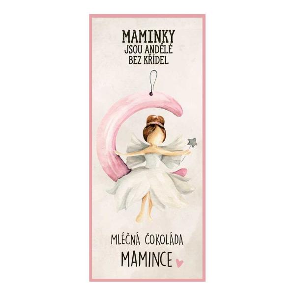 Dárková mléčná čokoláda 100 g – Maminky jsou andělé bez křídel0