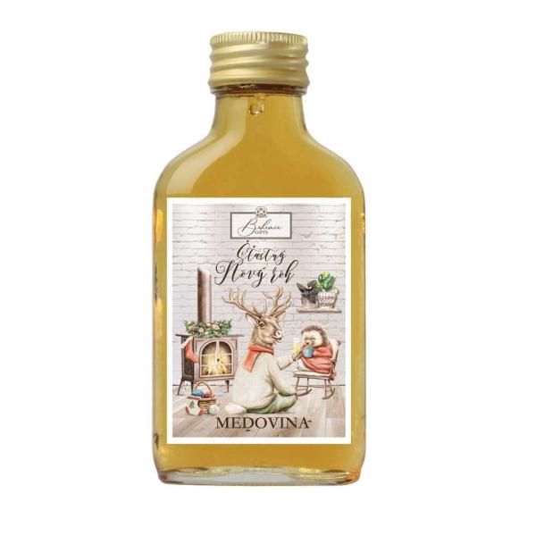 Zlatá medovina 100 ml – Šťastný Nový rok0