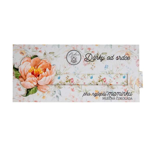 Dárková interaktivní čokoláda 100 g od srdce pro maminku0