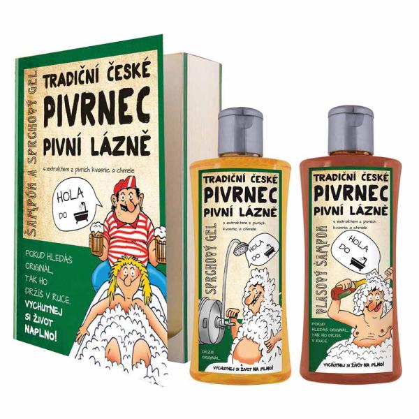 Kosmetická sada kniha Pivrnec – gel 250 ml a šampon 250 ml0
