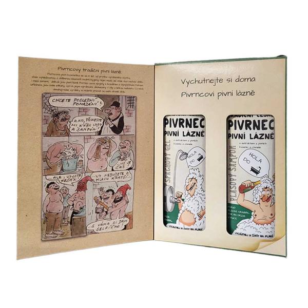 Kosmetická sada kniha Pivrnec – gel 250 ml a šampon 250 ml1