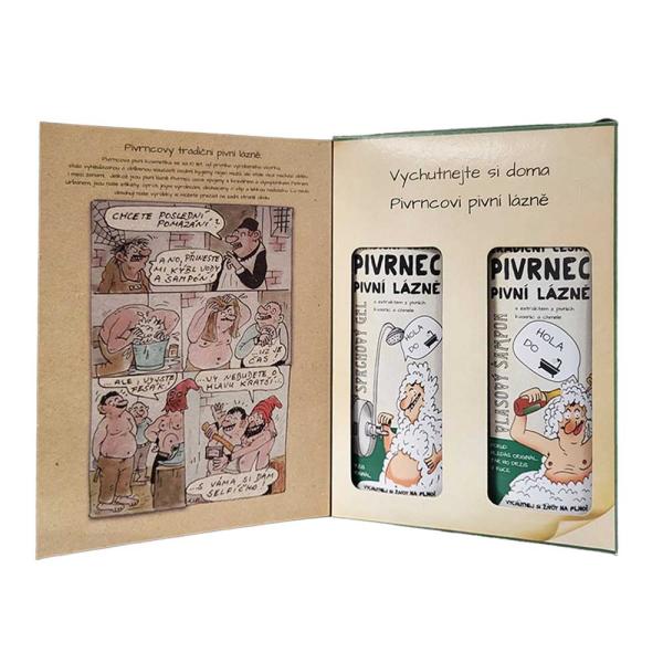 Kosmetická sada kniha Pivrnec – gel 250 ml a šampon 250 ml1