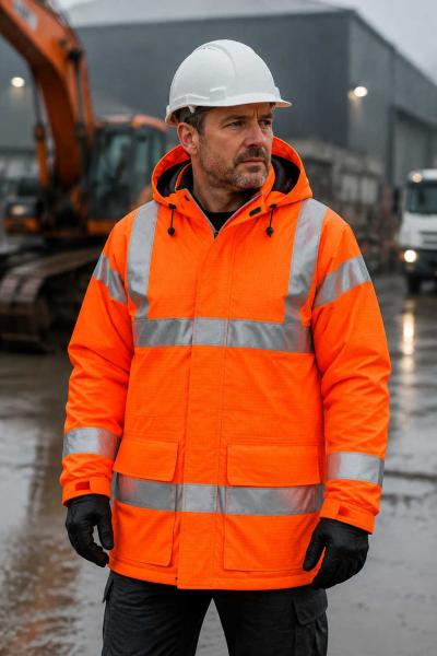 Bunda Bizflame Rain Hi-Vis0