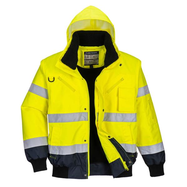 Bunda Bomber Hi-Vis Contrast10