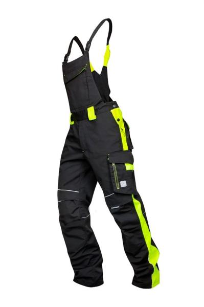 Zimní kalhoty s laclem ARDON®NEON černo-žluté 1