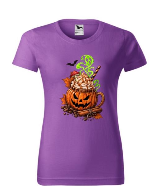 Dámské tričko Halloween dýňové latté5