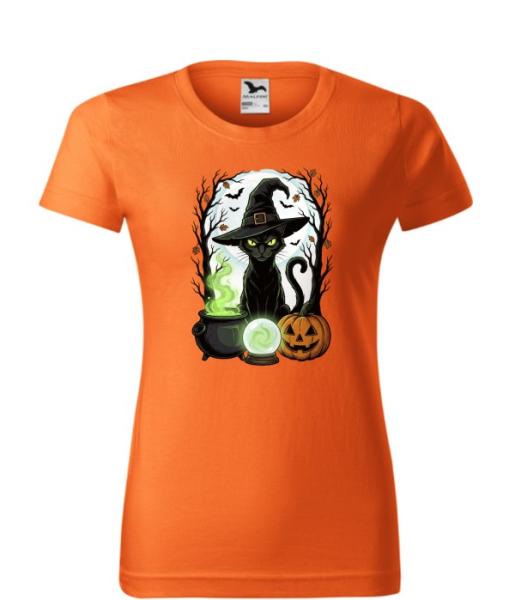 Dámské tričko Halloween kočka2
