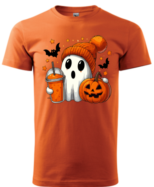 Dětské tričko Hallowen duch s čepicí3