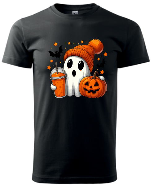 Dětské tričko Hallowen duch s čepicí10