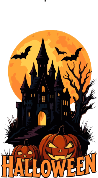 Potisk strašidelný hrad1