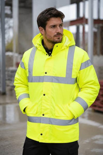 Zateplená Hi-Vis prodyšná bunda0