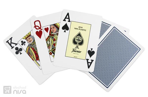 FOURNIER pokerové karty modré V0