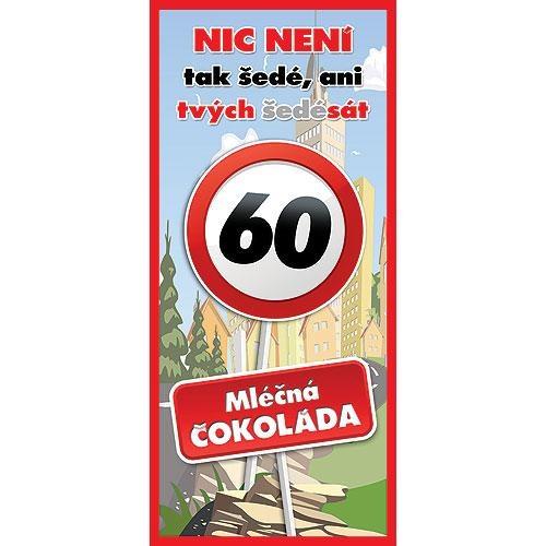 Mléčná čokoláda 100 g k 60. narozeninám – Vše nej0
