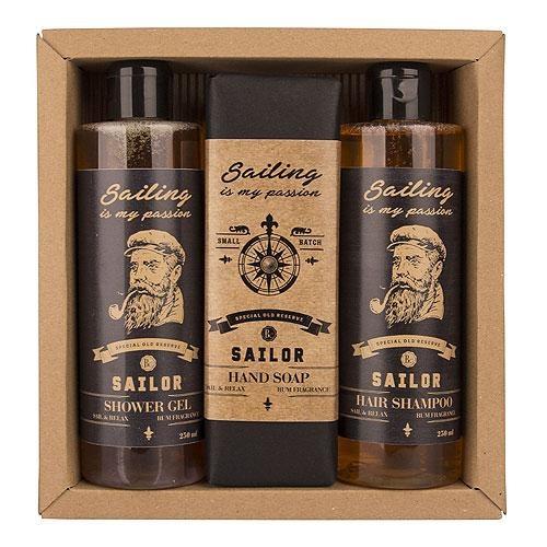 Kosmetická sada Sailor – gel 250ml, mýdlo 145g a šampon 250ml0