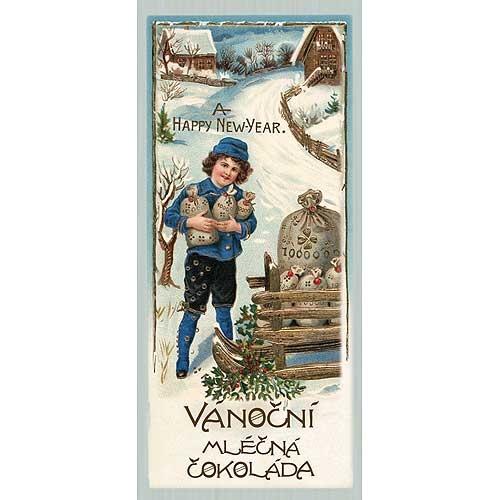 Vánoční čokoláda 10 g – chlapeček v modrém0