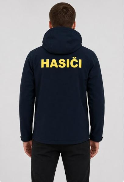 Tmavě modrá softshellová bunda pro hasiče1