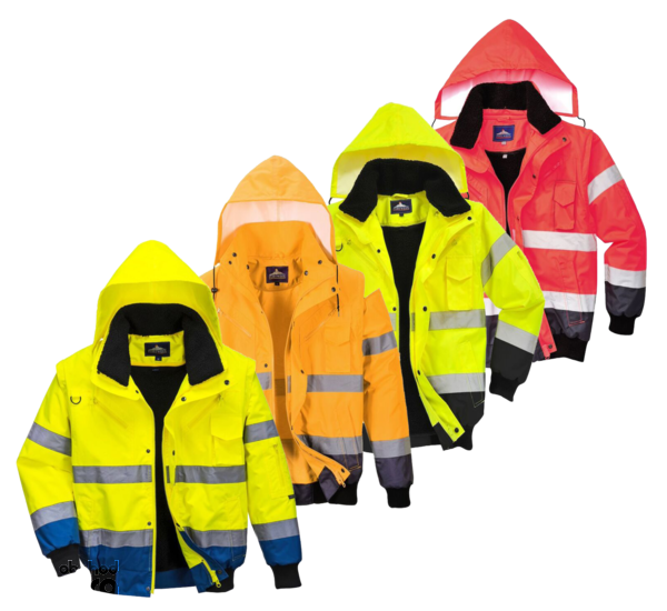 Bunda Bomber Hi-Vis Contrast2