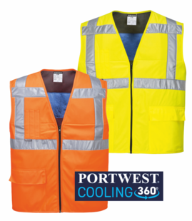 PORTWEST HiVis ochlazující vesta1