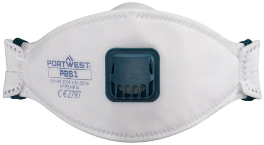 PORTWEST Dolomite FFP2 trojitý respirátor s ventilkem (balení 10 ks)0