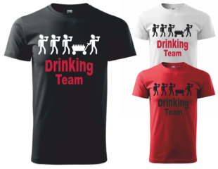 Tričko na rozlučku DRINKING Team0