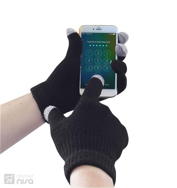 Pletené rukavice pro dotykový telefon 0