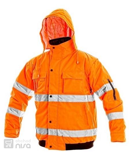 Bunda LEEDS, výstražná, oranžová0