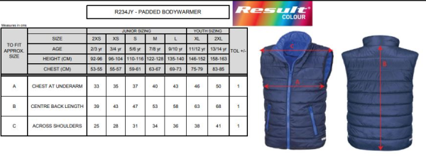 Dětská/Junior prošívaná vesta1