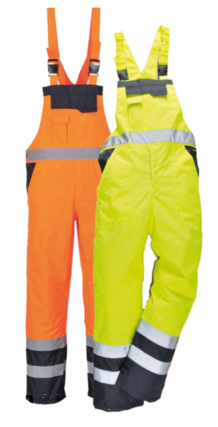 Zateplené reflexní laclové kalhoty1