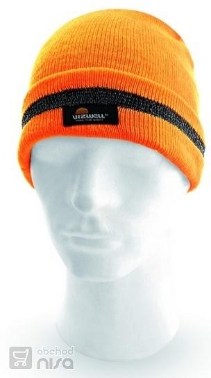 Zimní čepice KEADY výstražná  oranžová0