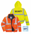  Reflexní bunda zimní SECURITY potisk0